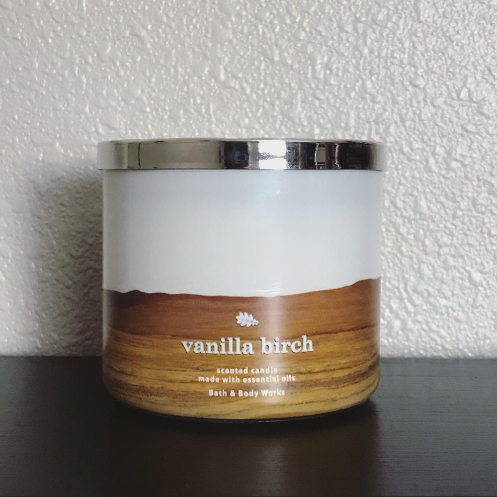 Bath & Body Works Vanilla Birch 3-Wick Candle